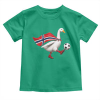 Norway Soccer Goose Toddler T Shirt Norwegian Flag Patriotic Football Fan Graphic