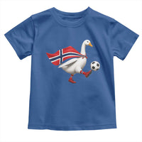 Norway Soccer Goose Toddler T Shirt Norwegian Flag Patriotic Football Fan Graphic
