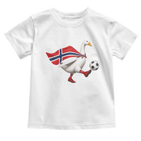 Norway Soccer Goose Toddler T Shirt Norwegian Flag Patriotic Football Fan Graphic