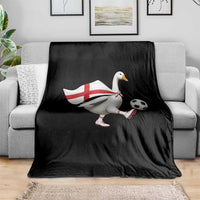 England Soccer Goose Throw Blanket Patriotic Football Fan Graphic England Flag