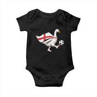 England Soccer Goose Baby Onesie Patriotic Football Fan Graphic England Flag