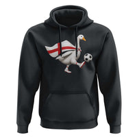 England Soccer Goose Hoodie Patriotic Football Fan Graphic England Flag