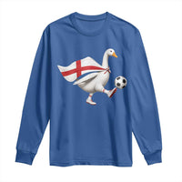 England Soccer Goose Long Sleeve Shirt Patriotic Football Fan Graphic England Flag