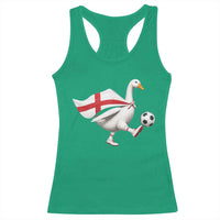 England Soccer Goose Racerback Tank Top Patriotic Football Fan Graphic England Flag
