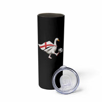 England Soccer Goose Skinny Tumbler Patriotic Football Fan Graphic England Flag