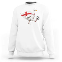 England Soccer Goose Sweatshirt Patriotic Football Fan Graphic England Flag