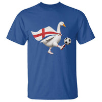 England Soccer Goose T Shirt Patriotic Football Fan Graphic England Flag