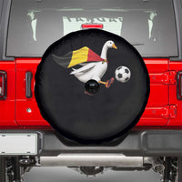Belgium Soccer Goose Spare Tire Cover Belgian Flag Patriotic Football Fan Graphic
