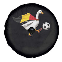 Belgium Soccer Goose Spare Tire Cover Belgian Flag Patriotic Football Fan Graphic