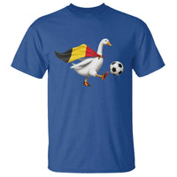 Belgium Soccer Goose T Shirt Belgian Flag Patriotic Football Fan Graphic