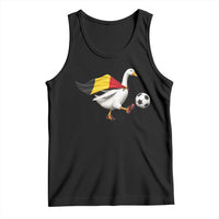 Belgium Soccer Goose Tank Top Belgian Flag Patriotic Football Fan Graphic