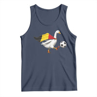 Belgium Soccer Goose Tank Top Belgian Flag Patriotic Football Fan Graphic