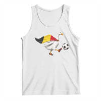 Belgium Soccer Goose Tank Top Belgian Flag Patriotic Football Fan Graphic