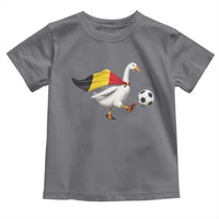Belgium Soccer Goose Toddler T Shirt Belgian Flag Patriotic Football Fan Graphic