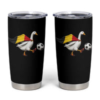 Belgium Soccer Goose Tumbler Cup Belgian Flag Patriotic Football Fan Graphic