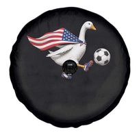 USA Soccer Goose Spare Tire Cover American Flag Patriotic Football Fan Graphic