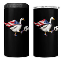 USA Soccer Goose 4 in 1 Can Cooler Tumbler American Flag Patriotic Football Fan Graphic
