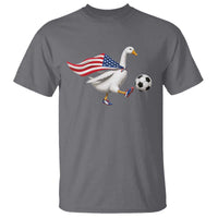 USA Soccer Goose T Shirt American Flag Patriotic Football Fan Graphic