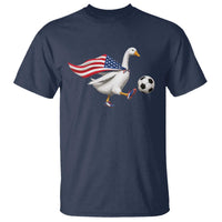 USA Soccer Goose T Shirt American Flag Patriotic Football Fan Graphic