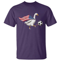 USA Soccer Goose T Shirt American Flag Patriotic Football Fan Graphic