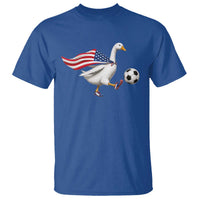 USA Soccer Goose T Shirt American Flag Patriotic Football Fan Graphic