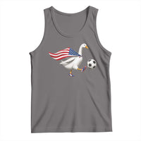 USA Soccer Goose Tank Top American Flag Patriotic Football Fan Graphic