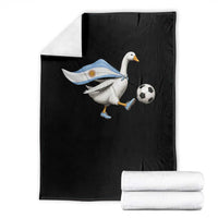 Argentina Soccer Goose Throw Blanket Argentine Flag Patriotic Football Fan Graphic