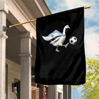 Argentina Soccer Goose Garden Flag Argentine Flag Patriotic Football Fan Graphic