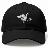 Argentina Soccer Goose Baseball Cap Argentine Flag Patriotic Football Fan Graphic