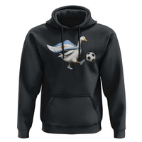Argentina Soccer Goose Hoodie Argentine Flag Patriotic Football Fan Graphic