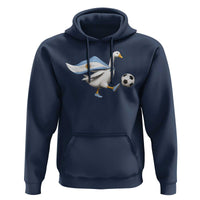 Argentina Soccer Goose Hoodie Argentine Flag Patriotic Football Fan Graphic