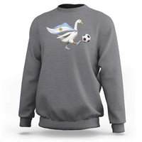Argentina Soccer Goose Sweatshirt Argentine Flag Patriotic Football Fan Graphic