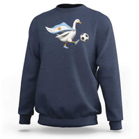 Argentina Soccer Goose Sweatshirt Argentine Flag Patriotic Football Fan Graphic