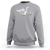 Argentina Soccer Goose Sweatshirt Argentine Flag Patriotic Football Fan Graphic