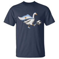 Argentina Soccer Goose T Shirt Argentine Flag Patriotic Football Fan Graphic