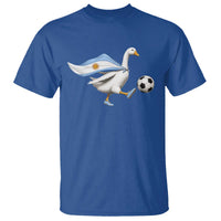Argentina Soccer Goose T Shirt Argentine Flag Patriotic Football Fan Graphic