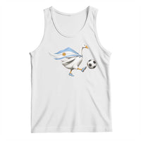 Argentina Soccer Goose Tank Top Argentine Flag Patriotic Football Fan Graphic