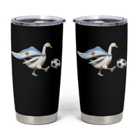 Argentina Soccer Goose Tumbler Cup Argentine Flag Patriotic Football Fan Graphic