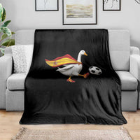 Spain Soccer Goose Throw Blanket Spanish Flag Patriotic Football Fan Graphic