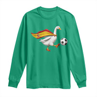 Spain Soccer Goose Long Sleeve Shirt Spanish Flag Patriotic Football Fan Graphic