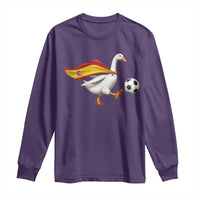 Spain Soccer Goose Long Sleeve Shirt Spanish Flag Patriotic Football Fan Graphic