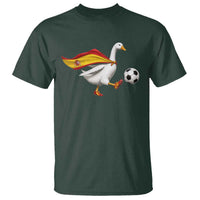 Spain Soccer Goose T Shirt Spanish Flag Patriotic Football Fan Graphic