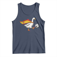 Spain Soccer Goose Tank Top Spanish Flag Patriotic Football Fan Graphic
