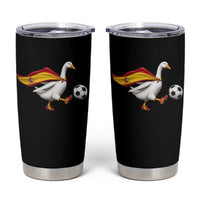 Spain Soccer Goose Tumbler Cup Spanish Flag Patriotic Football Fan Graphic