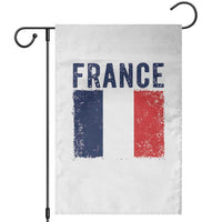 Vintage France Flag Distressed French Pride Patriotic Soccer Fan Graphic Garden Flag