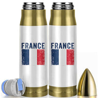 Vintage France Flag Distressed French Pride Patriotic Soccer Fan Graphic Bullet Tumbler