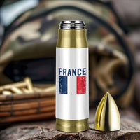 Vintage France Flag Distressed French Pride Patriotic Soccer Fan Graphic Bullet Tumbler