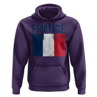 Vintage France Flag Distressed French Pride Patriotic Soccer Fan Graphic Hoodie