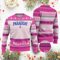 Paraguay Patriotic Flag Ugly Christmas Sweater Soccer Fan Vintage Varsity Sports National Pride Graphic