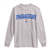 Paraguay Patriotic Flag Long Sleeve Shirt Soccer Fan Vintage Varsity Sports National Pride Graphic
